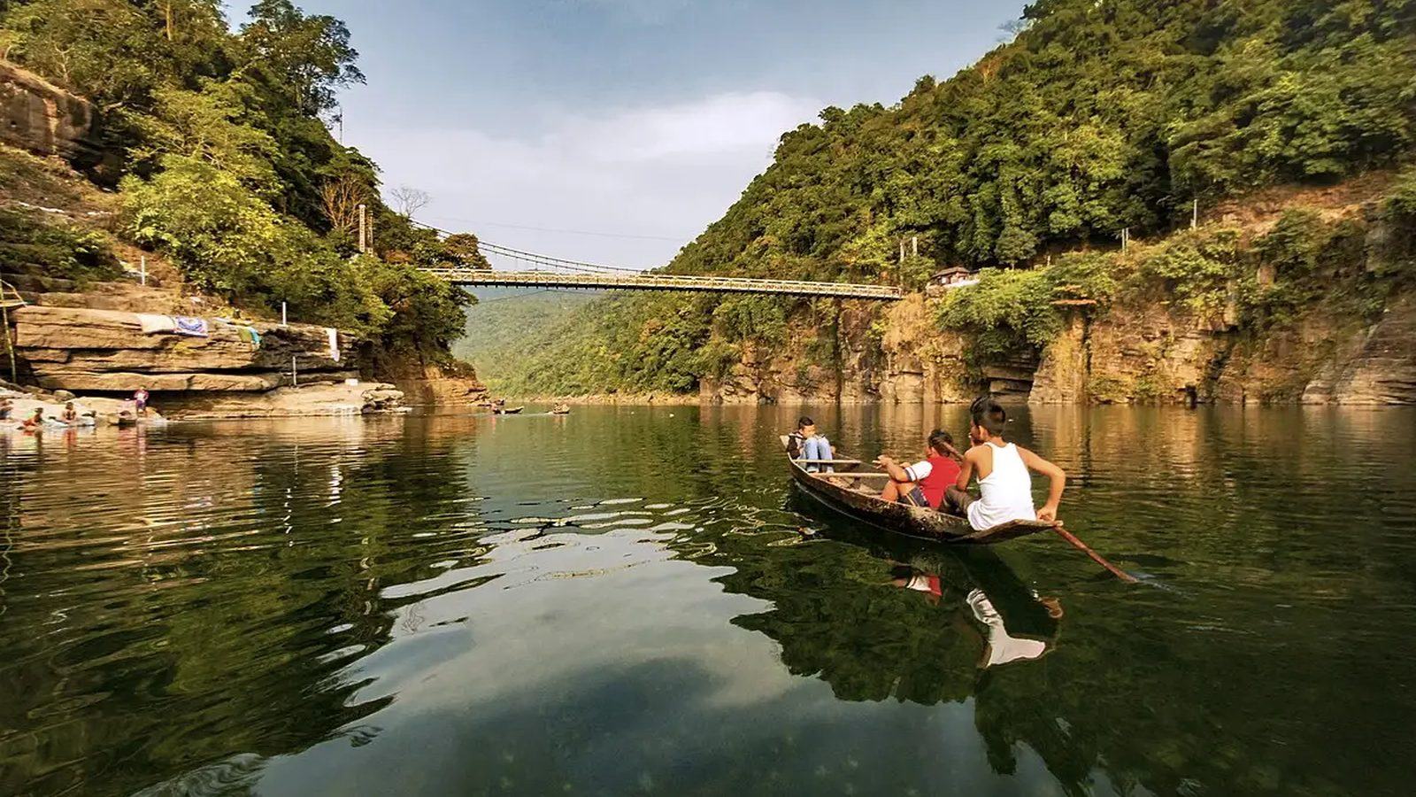 The Dawki river, Meghalaya